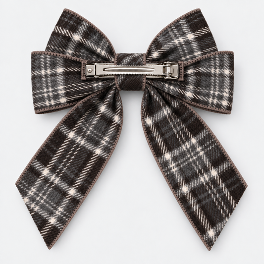 Charlotte Tartan Bow Hair Clip