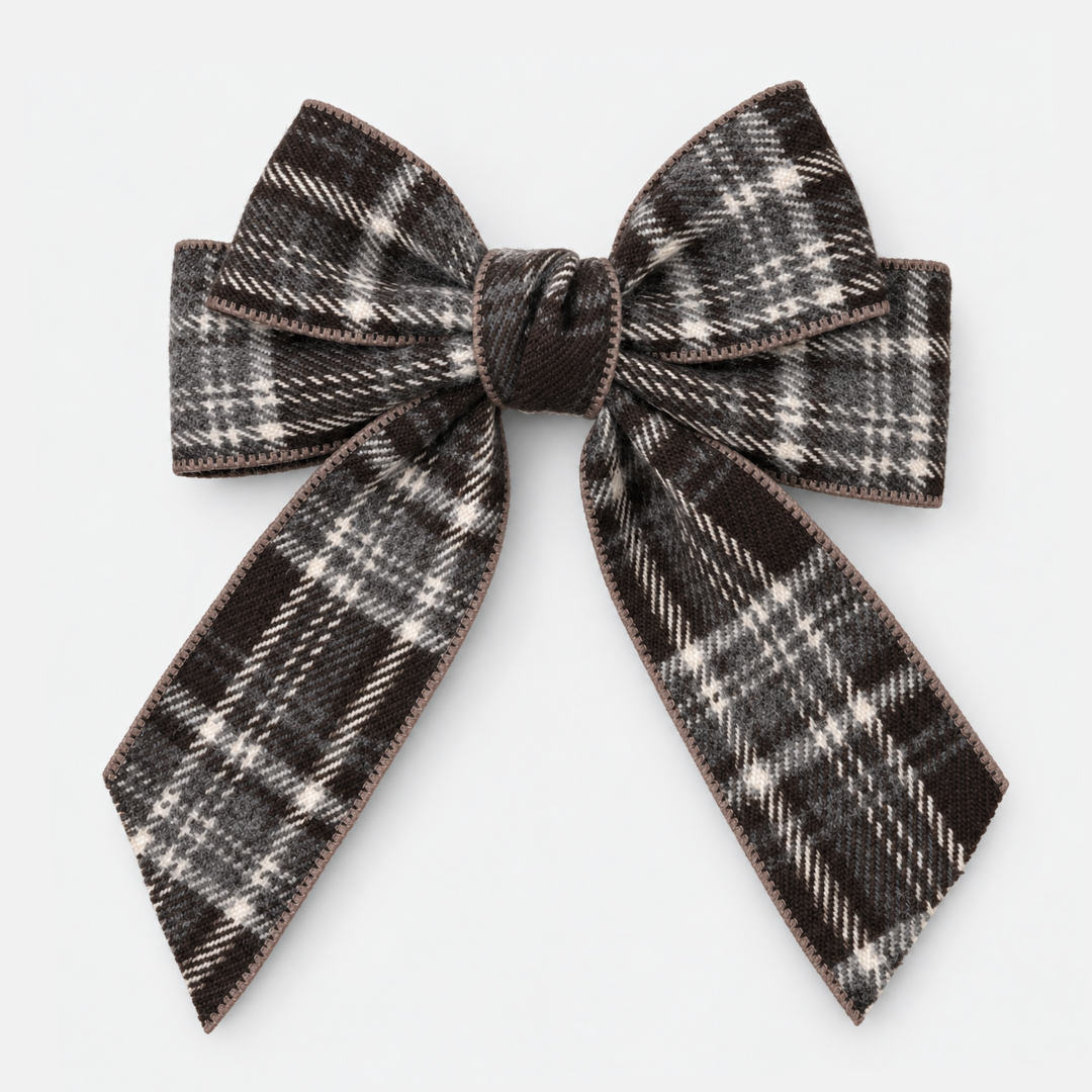 Charlotte Tartan Bow Hair Clip