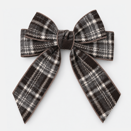 Charlotte Tartan Bow Hair Clip