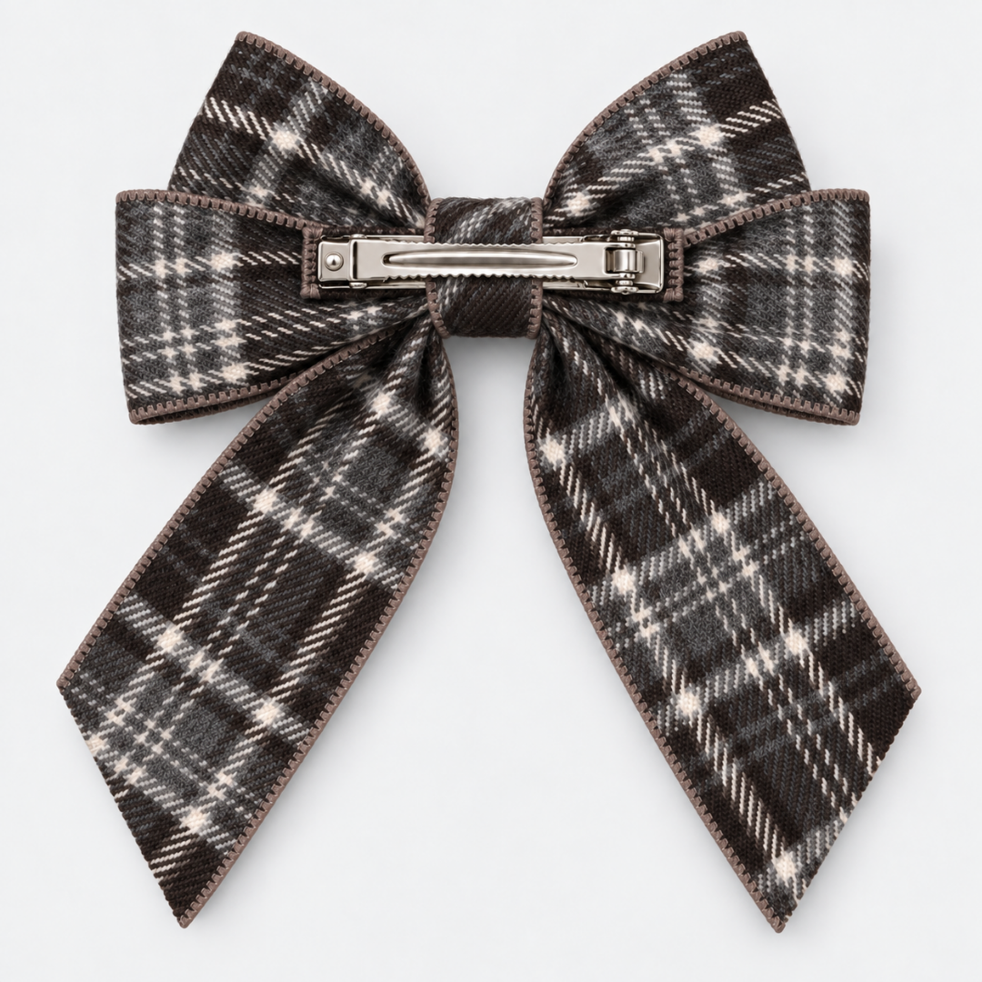 Charlotte Tartan Bow Hair Clip